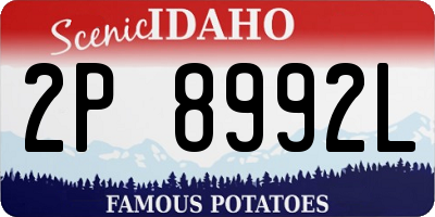 ID license plate 2P8992L