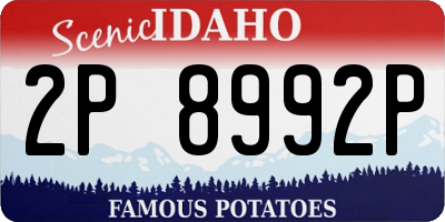 ID license plate 2P8992P
