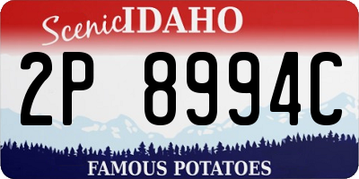 ID license plate 2P8994C