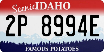 ID license plate 2P8994E
