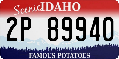 ID license plate 2P8994O
