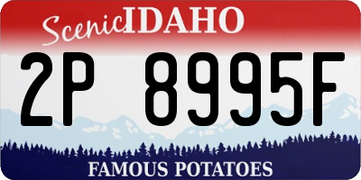 ID license plate 2P8995F