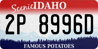 ID license plate 2P8996D