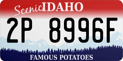 ID license plate 2P8996F