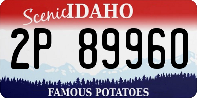 ID license plate 2P8996O