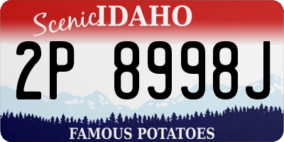 ID license plate 2P8998J