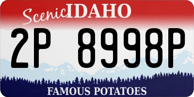 ID license plate 2P8998P