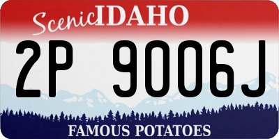 ID license plate 2P9006J