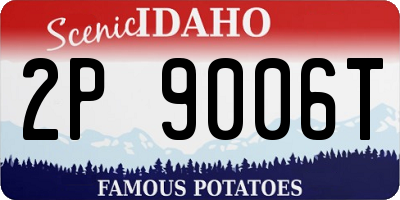 ID license plate 2P9006T