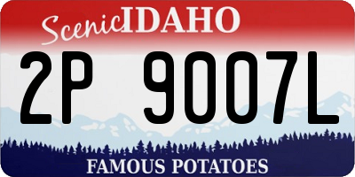 ID license plate 2P9007L