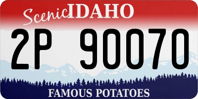 ID license plate 2P9007O