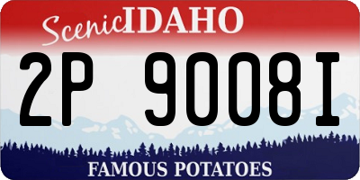 ID license plate 2P9008I