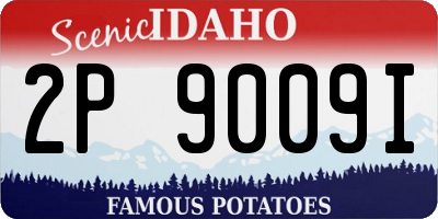 ID license plate 2P9009I