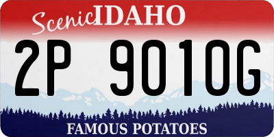 ID license plate 2P9010G