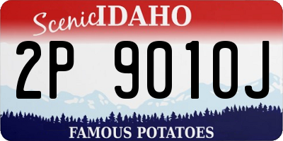 ID license plate 2P9010J