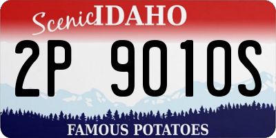 ID license plate 2P9010S