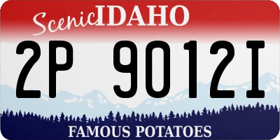 ID license plate 2P9012I