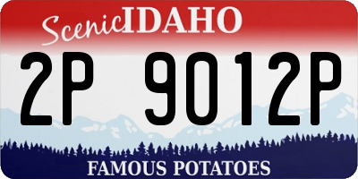ID license plate 2P9012P