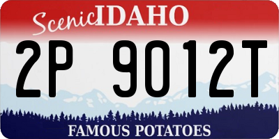 ID license plate 2P9012T