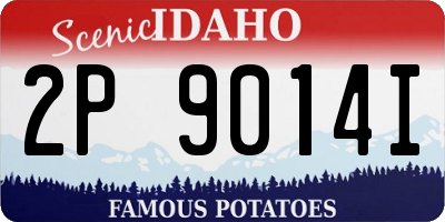 ID license plate 2P9014I