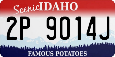 ID license plate 2P9014J