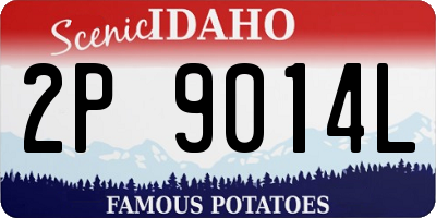 ID license plate 2P9014L