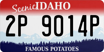 ID license plate 2P9014P