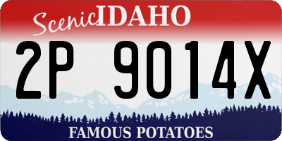 ID license plate 2P9014X