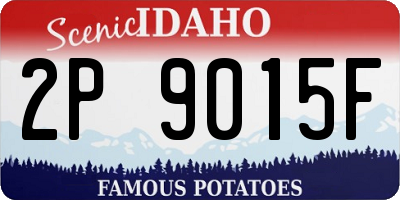 ID license plate 2P9015F
