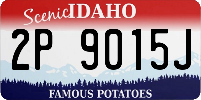 ID license plate 2P9015J