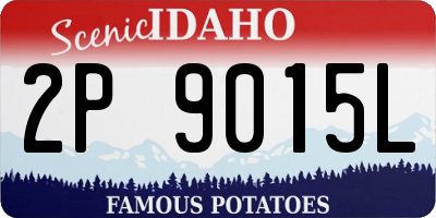 ID license plate 2P9015L