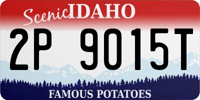 ID license plate 2P9015T