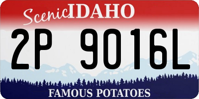 ID license plate 2P9016L