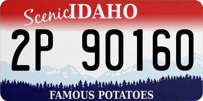 ID license plate 2P9016O