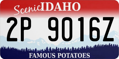 ID license plate 2P9016Z