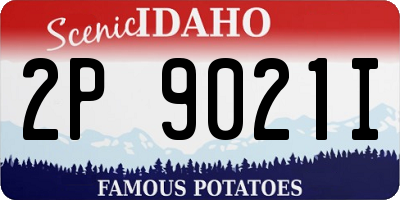 ID license plate 2P9021I