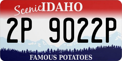 ID license plate 2P9022P