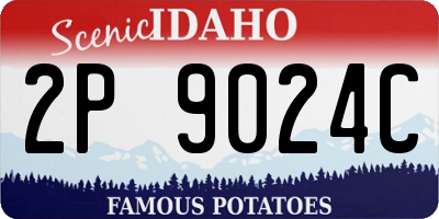 ID license plate 2P9024C
