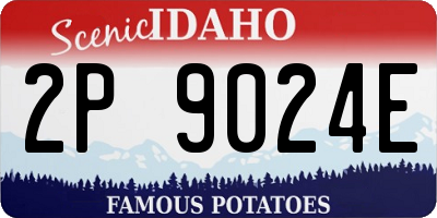 ID license plate 2P9024E