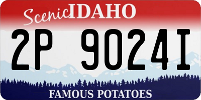 ID license plate 2P9024I