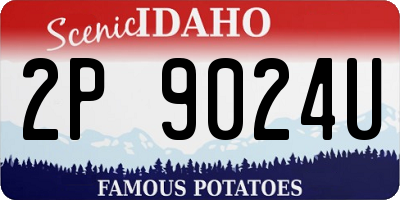 ID license plate 2P9024U