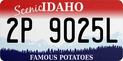 ID license plate 2P9025L