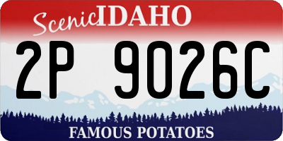 ID license plate 2P9026C