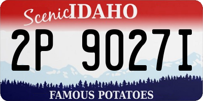 ID license plate 2P9027I