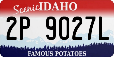 ID license plate 2P9027L