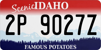 ID license plate 2P9027Z
