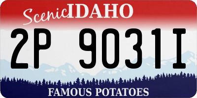 ID license plate 2P9031I