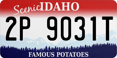ID license plate 2P9031T