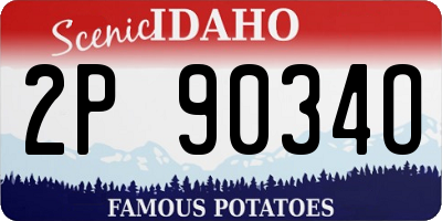 ID license plate 2P9034O