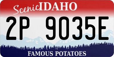 ID license plate 2P9035E